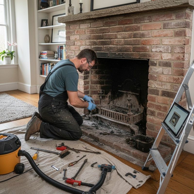 Local Brick Fireplace Installation pros at work