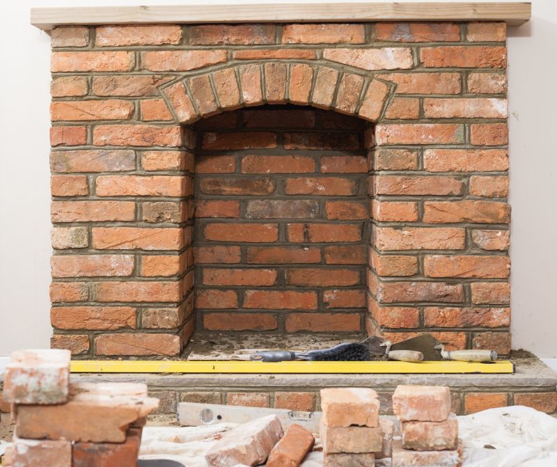 Brick Fireplace Installation