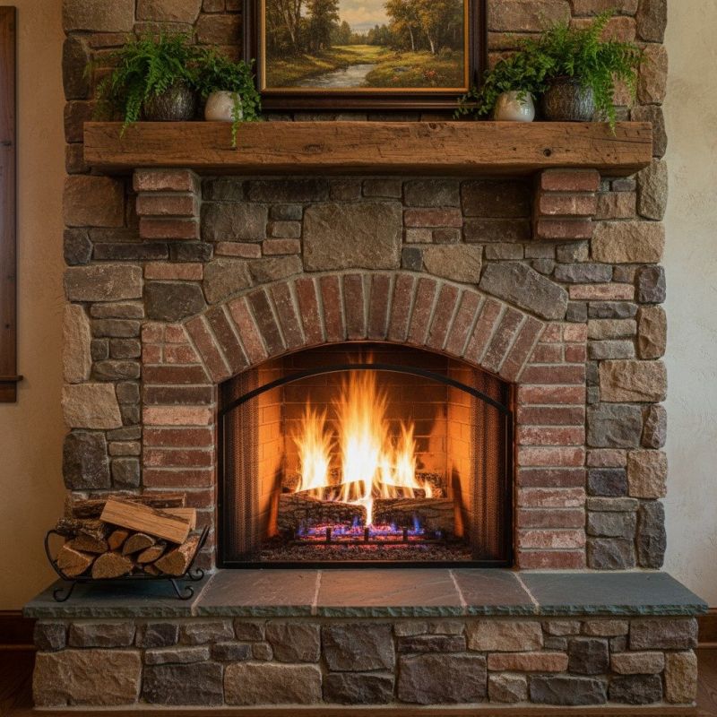 Benefits Of Brick And Stone Non-Gas Fireplaces For Homes