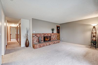 Decorative Brick Fireplace