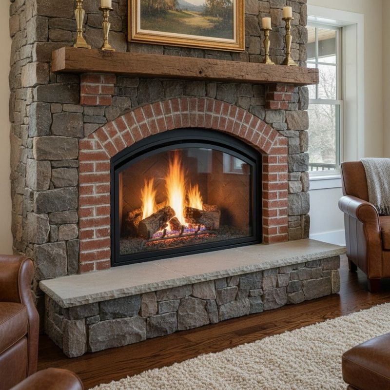 Brick Vs. Stone Finishes For Wood-Burning Fireplaces