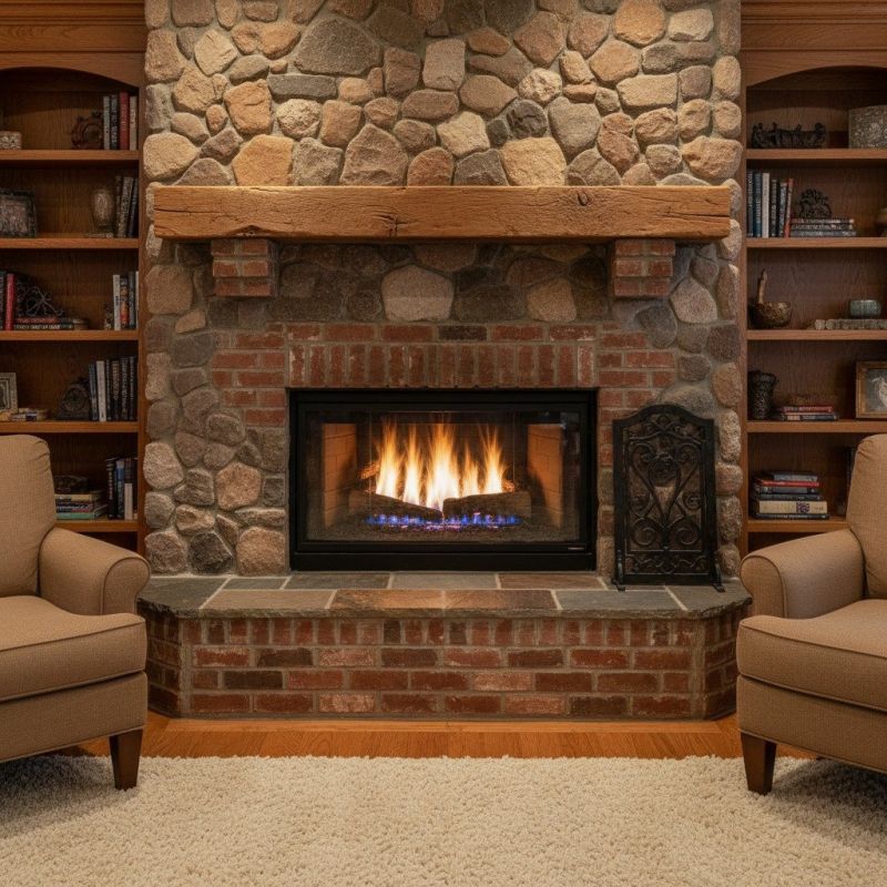 Brick Vs. Stone Finishes For Wood-Burning Fireplaces