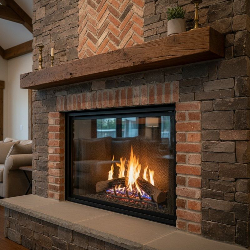 Brick Vs. Stone Finishes For Wood-Burning Fireplaces